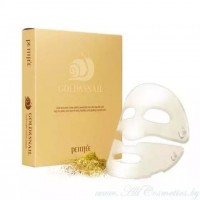 PETITFEE НАБОР/Маска для лица гидрогелевые  ЗОЛОТО/УЛИТКА Gold&Snail Transparent Gel Mask Pack, 5 шт - Trend Beauty