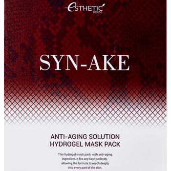 ESTHETIC HOUSE Набор Гидрогел. маска д/лица SYN-AKE ANTI-AGING SOLUTION HYDROGEL MASK PACK, 5шт - Trend Beauty
