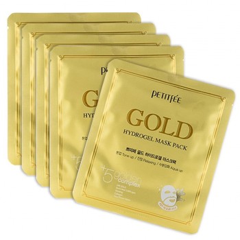 PETITFEE  /     c  Gold Hydrogel Mask Pack, 5  - Trend Beauty