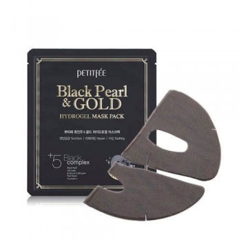 PETITFEE /     / BLACK PEARL & GOLD HYDROGEL MASK PACK, 5  - Trend Beauty