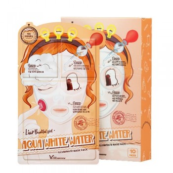 Elizavecca / .  3-step Aqua White Water Illuminate Mask Sheet, 10  - Trend Beauty